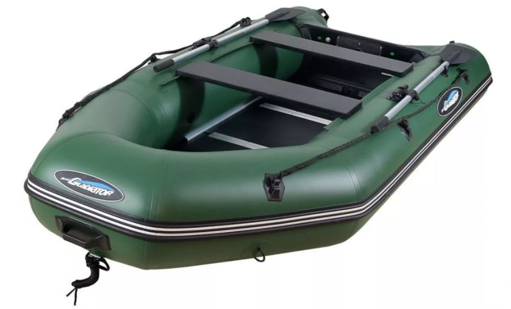 МОТОРНО-ГРЕБНАЯ ЛОДКА ПВХ GLADIATOR А 340 ТК С ФАНЕРНЫМ ПОЛОМ в Сочи