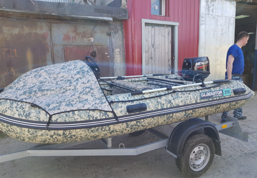 НАДУВНАЯ ЛОДКА GLADIATOR C370AL в Сочи