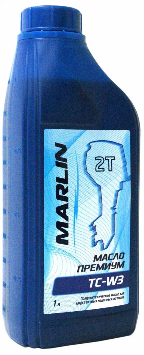 МАСЛО ПОЛУСИНТЕТИЧЕСКОЕ MARLIN ПРЕМИУМ 2Т, TC-W3, 1 ЛИТР в Сочи