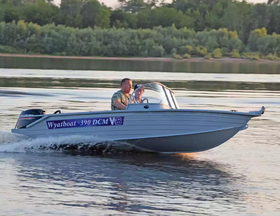 Алюминиевая лодка Wyatboat-390 DCM в Сочи