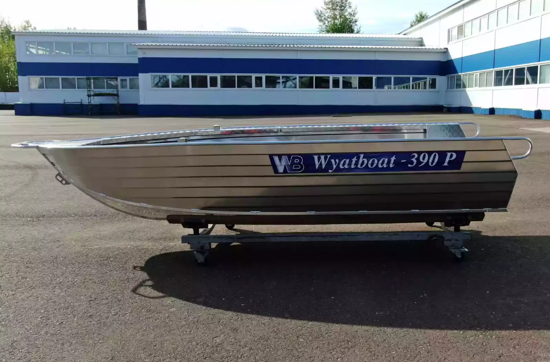 Алюминиевая лодка Wyatboat-390РМ увеличенный борт в Сочи