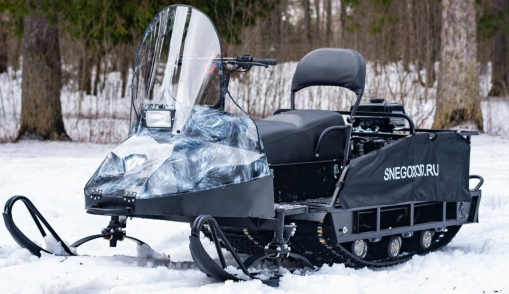 Миниснегоход Бурлак Егерь Экспедитор 17 л.с. , реверс, тормоз, капот белый в Сочи