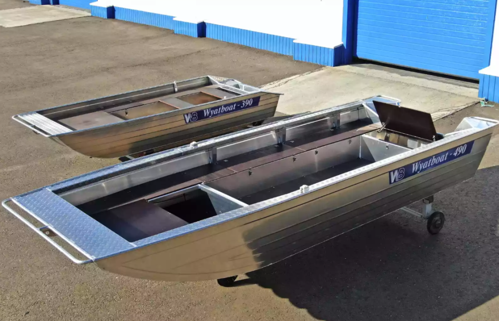 Алюминиевая лодка Wyatboat-490 Jonboat в Сочи
