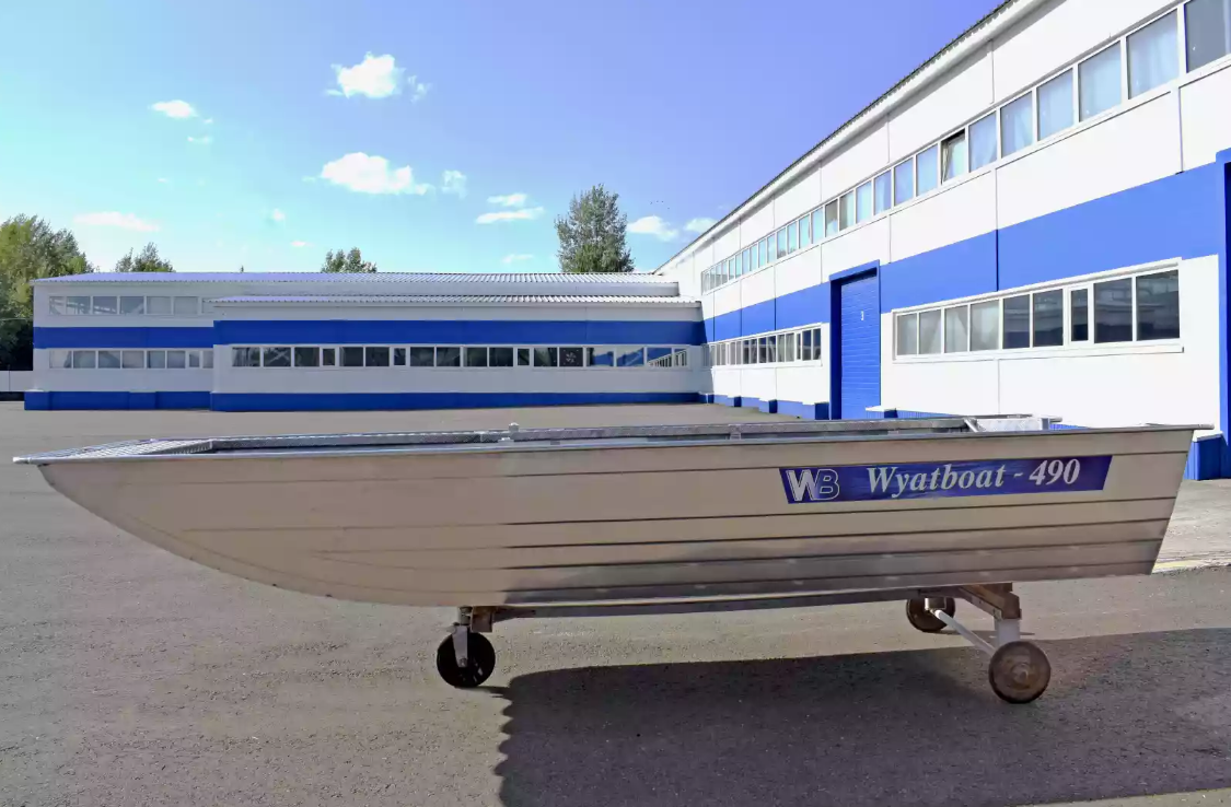 Алюминиевая лодка Wyatboat-490 Jonboat в Сочи
