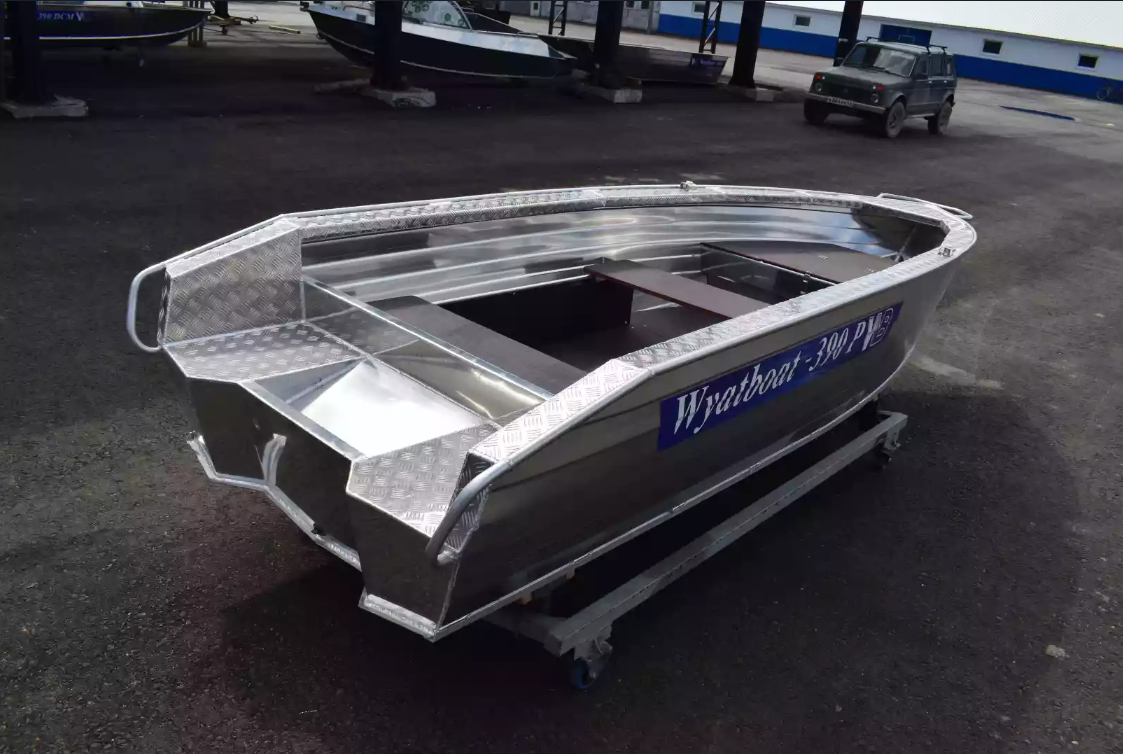 Алюминиевая лодка Wyatboat-390Р Увеличенный борт в Сочи