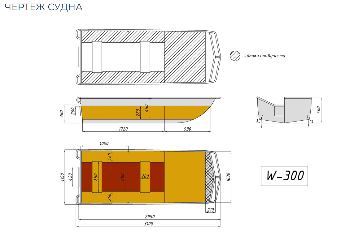 Алюминиевая лодка Wyatboat-300 в Сочи
