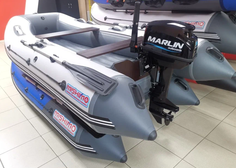 КОМПЛЕКТ ЛОДКА MISHIMO LITE 335 + МОТОР 9,8 Л.С. в Сочи