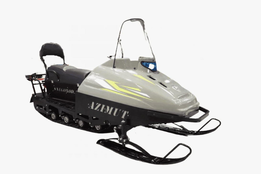 Миниснегоход Бурлак Азимут 24 л.с. , эл.запуск, реверс, тормоз гидравл, капот серый в Сочи