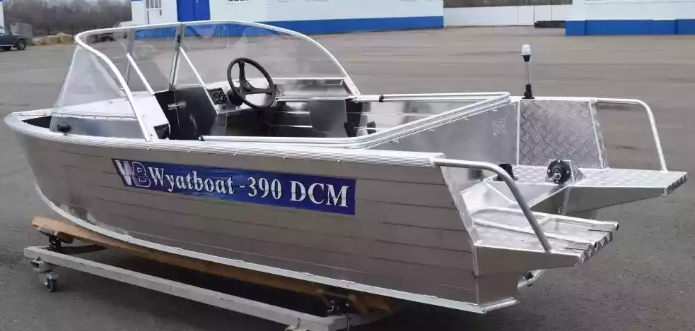 Алюминиевая лодка Wyatboat-390 DCM Увеличенный борт в Сочи