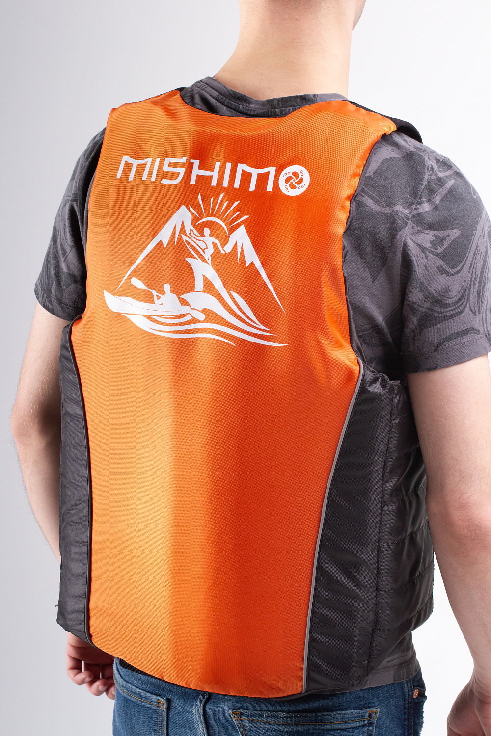 Жилет спасательный MISHIMO PRO Премиум качества Черно-оранжевый в Сочи