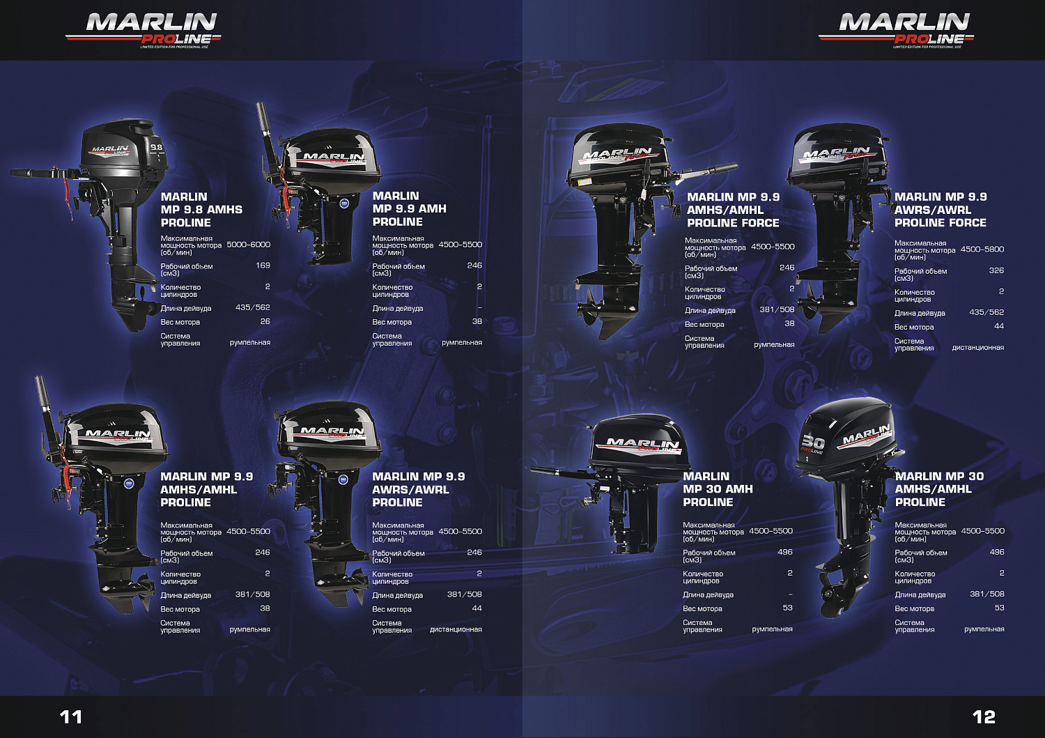 Лодочный мотор MARLIN PROLINE MP 50 AWRS в Сочи